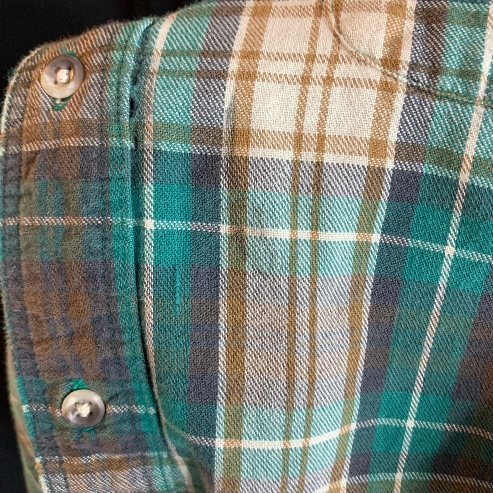 Eddie Bauer Cotton Bainbridge Flannel Men’s Button Up Long Sleeve, size XL - Picture 8 of 10